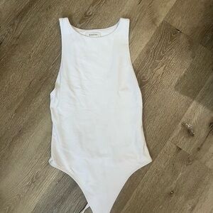 Aritzia White Bodysuit. Material is so soft and flattering